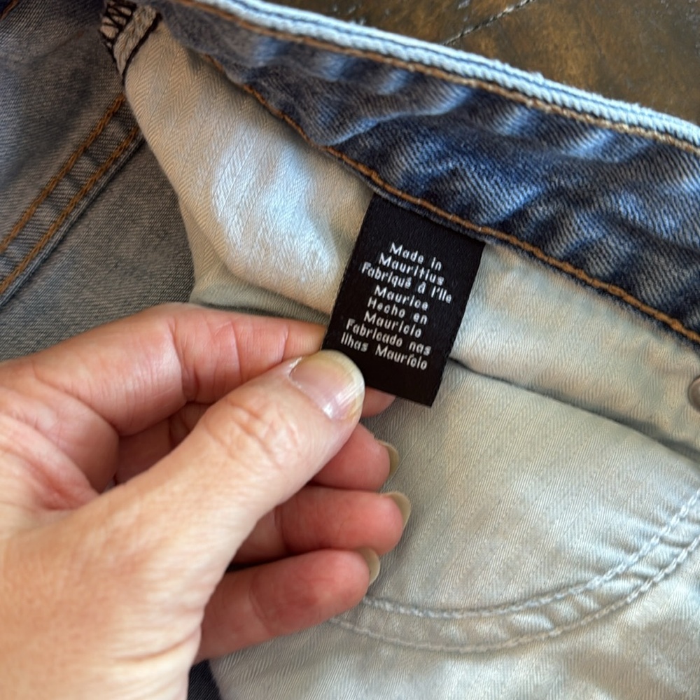 Men's Light Blue Straight-Leg Jeans - Picture 4 of 6